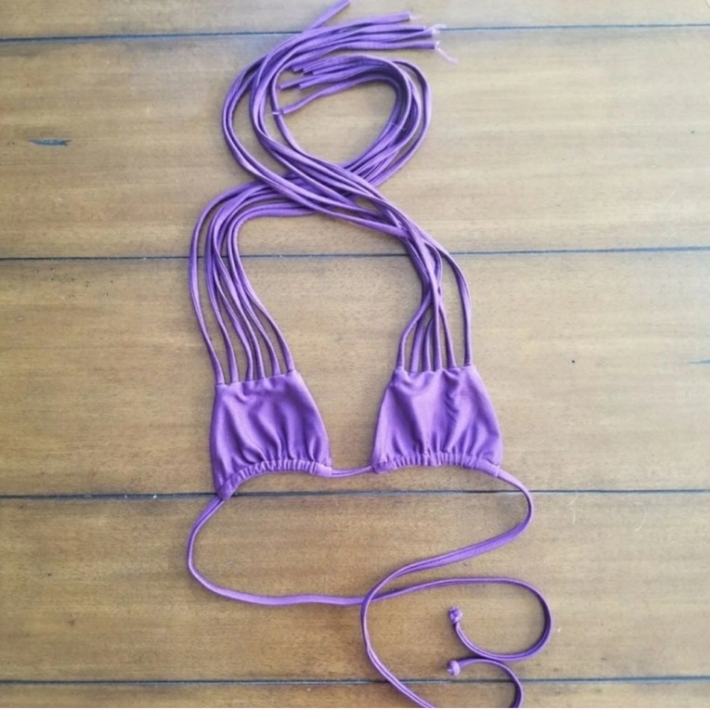 Purple Stone Fox Natasha Swim Suit Top Bikini